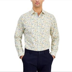Bar III Men's Multicolor Floral Button Down Shirt